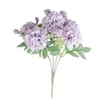 thumbnail image 2 of 11.8” Artificial Hydrangea Flowers Faux Hydrangea Bouquet with 5 Head Tiny Hydrangea for Vase Wedding Bouquet Home Decor DIY Centerpieces Tables Decoration, 2 of 5