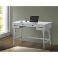 thumbnail image 2 of Coaster Mugga Mid-Century Modern 3-Drawer Wood Writing Desk in White, 2 of 2