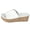 White, variant on Clearence Women’s Solid Color Wedge Heel Slippers Summer Open-Toe Casual Sandals Non-Slip Thick Sole Fish Mouth Design Breathable Indoor/Outdoor Slides