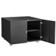 thumbnail image 4 of QinaQin Mueble metálico para impresora de oficina en casa, gabinete móvil con 2 puertas y repisa ajustable para organizar equipo y suministros, 4 of 8