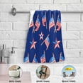 thumbnail image 5 of Memorial Day Patriotic Hand Towels 2 PCS, Star USA Fourth of July Kitchen Towel Ultra Soft and Highly Absorbent,Decorative Fingertip Face Towel for Bathroom Hotel, 28.3"x14.4", 5 of 5