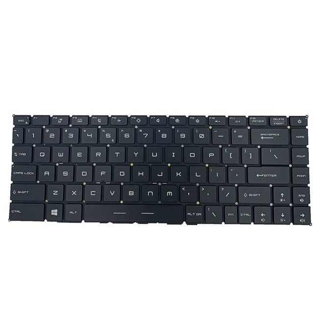 fastboy Clavier d'Ordinateur Portable Accessoire de Remplacement Accessoires d'Ordinateur Composants d'Entrée Ordinateurs Portables Fonction Rétroéclairée Clavier de Remplacement pour GS66