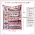 thumbnail image 2 of LHSHID Granddaughter Gifts from Grandma Grandpa Gifts for Granddaughter Granddaughter Gift Ideas to My Granddaughter Christmas Graduation Birthday Valentine’s Day Gift Throw Blanket 50"x60", 2 of 7