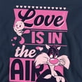 thumbnail image 2 of Looney Tunes Valentine's Day Tweety Sylvester Love in the Air Unisex Adult Crewneck Sweatshirt, 2 of 5
