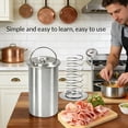 thumbnail image 5 of ACDANC Stainless Steel Deli Meat Press with Thermometer, 1.5L Ham Maker Mold for Homemade Lunch Meat, Poultry & Sandwich Filling, 5 of 8