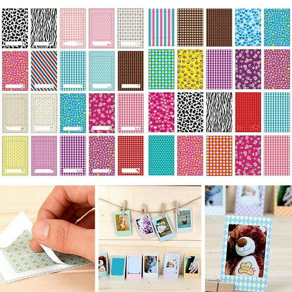 Greenhome 20Pcs 6x9cm Camera Photo Stickers Decoration for Polaroid Instax Mini