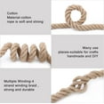 thumbnail image 3 of Jute Rope,1 1/4 inch x 50 F Natural Twisted Manila Heavy Duty Hemp Ropes for Crafts,Swing for Tree,Gardening, Bundling, Hammock, Nautical, Tug of War, Railings, Home Decorating, 3 of 10