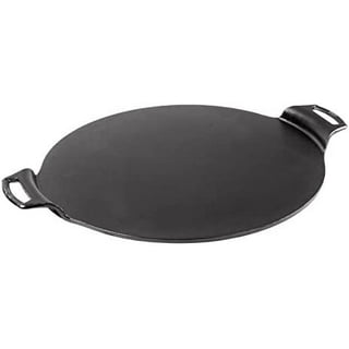 Lodge L9OG3 Cast Iron Round Griddle, Pre-Seasoned, 10.5-inch:  Campfire Cookware: Platters