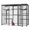Grey, variant on Outdoor Catio with Roof Metal Large Cat Enclosure with 5 Jumping Platforms and 2 Hammocks Cat Cage Enclosure for Cat Activity (Grey)