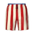 thumbnail image 4 of Lsque Mens Swim Trunks America Flags2 Pattern - Bathing Suit Compression Liner - Beach Swim Shorts Swimwear - (S-3XL) - Stretch Quick Dry -Large, 4 of 9