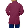 thumbnail image 3 of Panda Uniform by HeedFit Men's Lab Coat, 3 Pockets, Button Front, 31", M, Wine., 3 of 6