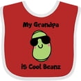 thumbnail image 3 of Inktastic Cool Beans Grandpa Boys or Girls Baby Bib, 3 of 4