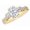 Diamond, variant on 1 to 5.5 Carat Oval 14K Yellow Gold Natural Gemstone and Diamond Engagement Ring (AAAA Heirloom Quality) Diamond 1 Carat Size: 9