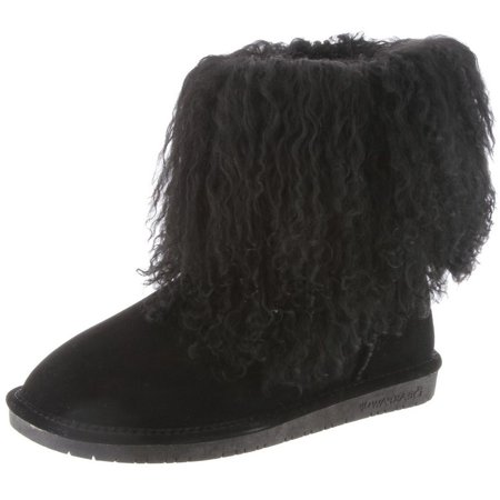 shaggy slipper boots