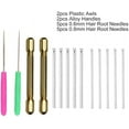 thumbnail image 2 of Doll Hair Rooting Tool, Doll Hair Rooting Reroot Rehair Tool Holder Metal 10 Needles Sturdy Doll Hair Making Tool Reborn Hair Rooting Tools for Craft Lovers DIY Supplies, 2 of 3