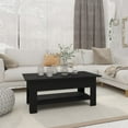 thumbnail image 1 of vidaXL Coffee Table Black 102x55x42 cm Engineered Wood, 1 of 4