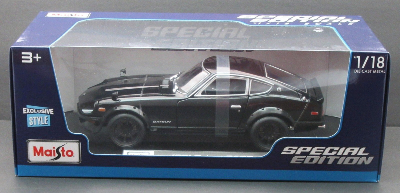 1971 Datsun 240Z Black 1:18 Metal Die Cast Maisto