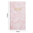 thumbnail image 6 of A6 Daily Planner to Do List Notepad for Work, 2024 English Planner - Faux Leather Hardcover Ribbon Bookmark Notebook for Work Study Schedule Planning Journal, 6 of 7