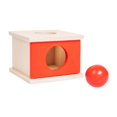 thumbnail image 1 of Caja de madera para objetos de permanencia, entrenamiento de coordinación, color, juguete cognitivo, color para niños rojo, 1 of 9