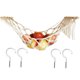thumbnail image 2 of Hamaca Del Plátano Hamaca para colgar frutas Cesta de frutas con ganchos debajo del gabinete (Beige 30x60cm) Ndcxsfigh Libre de BPA, 2 of 5