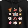 thumbnail image 3 of Disney Classics - Character Group With Icons - Juniors Cropped Pullover Hoodie, 3 of 5