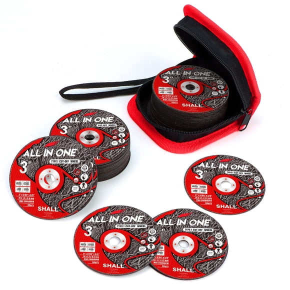 Cut Off Wheels SHALL, paquete de 25 unidades, 3 x 10 mm, ultrafinas, para amoladora