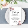 thumbnail image 2 of Koyal Wholesale Spring Mauve Daisies Wedding Thank You Place Setting Cards for Table Reception, Dinner Plates, 56-Pack, 2 of 5