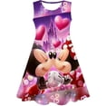 thumbnail image 1 of Disfraz de dibujos animados para niñas, vestido de Minnie Mouse, vestido de princesa de manga corta de verano para niños, ropa 3D para fiesta de cumpleaños 7T Gao Jinjia LED, 1 of 2