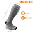 thumbnail image 6 of Liwarace Electric Heated Socks Men Women Winter Thermal Warm Rechargeable Battery Skiing, 6 of 25