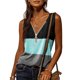 thumbnail image 1 of ICHUANYI Clearance Women's Fashion Casual Printed Vest Zipper V-Neck Loose Sleeveless T-shirt Pullover Tops(Blue, L) Ichuanyi Ichuanyi, 1 of 6