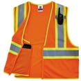 thumbnail image 2 of Ergodyne GloWearÂ® 8229Z Type R Class 2 Economy Two-Tone Vest, Orange, XS, 2 of 3