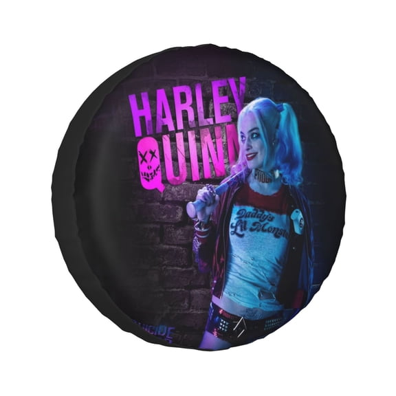 Harley Qu-in Spare Tire Cover Waterproof Dust-Proof Tire Wheel Protector Universal Fit for Suv Truck Travel Trailer And Many Vehicles