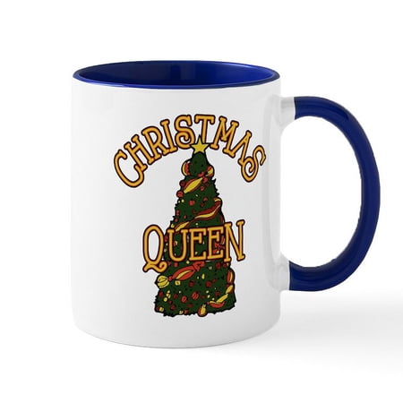 CafePress - Christmas Queen - 11 oz Ceramic Mug - Novelty Coffee Tea Cup