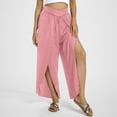 thumbnail image 1 of WILLBEST Pantalones Casuales para Mujer, de Pierna Ancha, Cintura Alta, Estilo Bohemio, Estilo Palazzo, para Yoga, Playa, Tallas Grandes, Estilo Hippie, para Mayor Comodidad y Estilo. Chica, 1 of 8