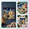 thumbnail image 6 of Christmas Snowy Church Diamond Painting Kit for Adult Beginners 20x20cm Full Round Resin Rhinestone Bead Art with Inner Frame Backboard Starry Winter Forest River Scene Wall Decor Xmas Gift, 6 of 6