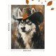 thumbnail image 3 of Qisvanset 12x16 Inch 2D Flat Framed Canvas Art, Cowboy Husky Dog Rustic Vintage Farmhouse Pet Portrait Country Wall Decor, 3 of 5