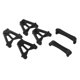 thumbnail image 1 of Accesorios de montaje Macarena torres de choque delanteras y traseras Yk4102 1/10 RC modelo Trucks Crawler Negro, 1 of 8