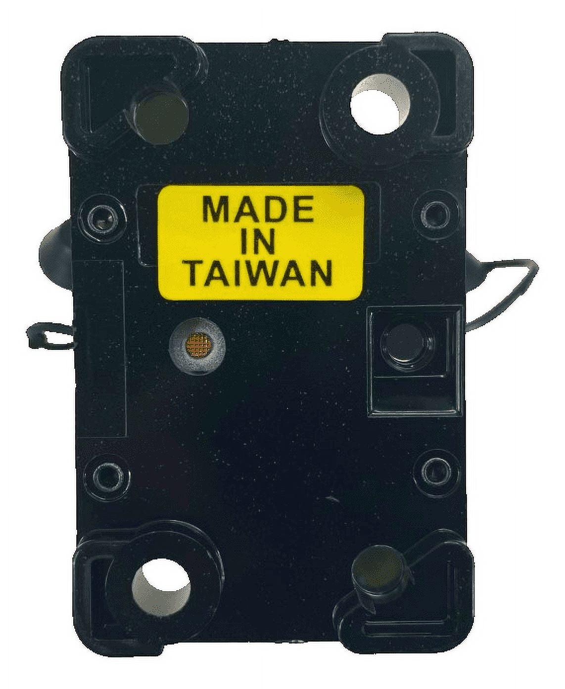 Pactrade Marine Boat Auto Battery Trailer RV Trolling Motor Bus High-Amp Circuit Breaker 12-42V DC Maximum Black Waterproof Manual Reset Button UL Rated Electrical Switch Mount Cover (60 Amp)
