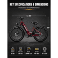 thumbnail image 4 of Electric Bike for Adults - 2000W Fat Tire Ebike, 48V 18Ah Battery (Up to 85 Miles), 28 MPH Top Speed, 7-Speed, Front Suspension System | All-Terrain Mountain Bike for Snow, Beach, Trails, 4 of 7