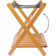 thumbnail image 6 of Smart FENDEE Fully Assembled Luggage Racks with 5 Nylon Straps,Guest Room, Bedroom, Hotel,Honey Oak, 6 of 6