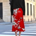 thumbnail image 7 of TaTaai Women's Fashion Printed Skirt with Side Zipper, Lightweight Flowy Fabric, and Elastic Waistband for Comfortable Daily Wear Gift, 7 of 7