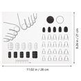 thumbnail image 3 of Milisten Nail Art Stamping Mat Silicone Workspace Stamping Plate Nail Polish Coloring Practice Pad Nail Sticker Guide Printing Transfer Table Cover Tools Manicure Mat (B Type) (White), 3 of 5