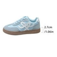 thumbnail image 6 of Women Classic Retro Gum Sole Fashion Sneakers Casual Tennis Skate Shoe Leather Walking Footwear Anti Trainers, 6 of 9