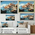 thumbnail image 5 of Designart "Coastal Dream Capri, Italy Landscape V" Oversized Landscapes Framed Wall Art - Global Blue Landscape Italy Entryway Framed Wall Art, 5 of 7