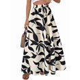 thumbnail image 3 of Women Elastic Waist Maxi Skirts Formal Daily Wear White S, 3 of 9