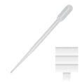 thumbnail image 2 of 100 Uds pipetas de transferencia gotero calibrado transparente de laboratorio para delineador de ojos líquido brillo de labios, 2 of 8