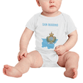 thumbnail image 2 of San Marino Map Flag Boy Girl Bodysuits (White, 12-18 Months), 2 of 5