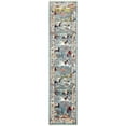 thumbnail image 2 of Rugs.com Rabia Collection Rug – 3' x 13' Runner Blue Low Rug Perfect For Hallways, Entryways, 2 of 9