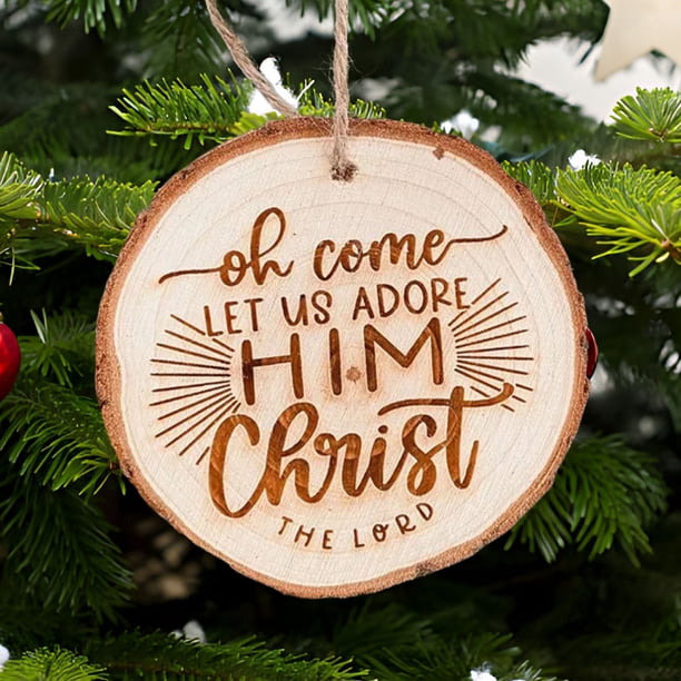 Xihbxyly Ofertas de Almacén En Oferta Colgante de Madera para Árbol de Navidad In Texto En Inglés "Merry Christmas Mom And Dad"