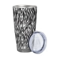 thumbnail image 2 of Rocae Zebra for 20 Ounces Stainless Steel Insulted Tumbler Car Cup Drink Mug Inspirational Graduate Present-Straw Two-piece Set, 2 of 8